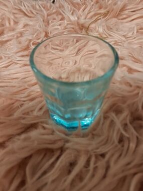 Blue Glass Shot Glass - Square & Mug Shot Glasses